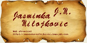 Jasminka Milojković vizit kartica